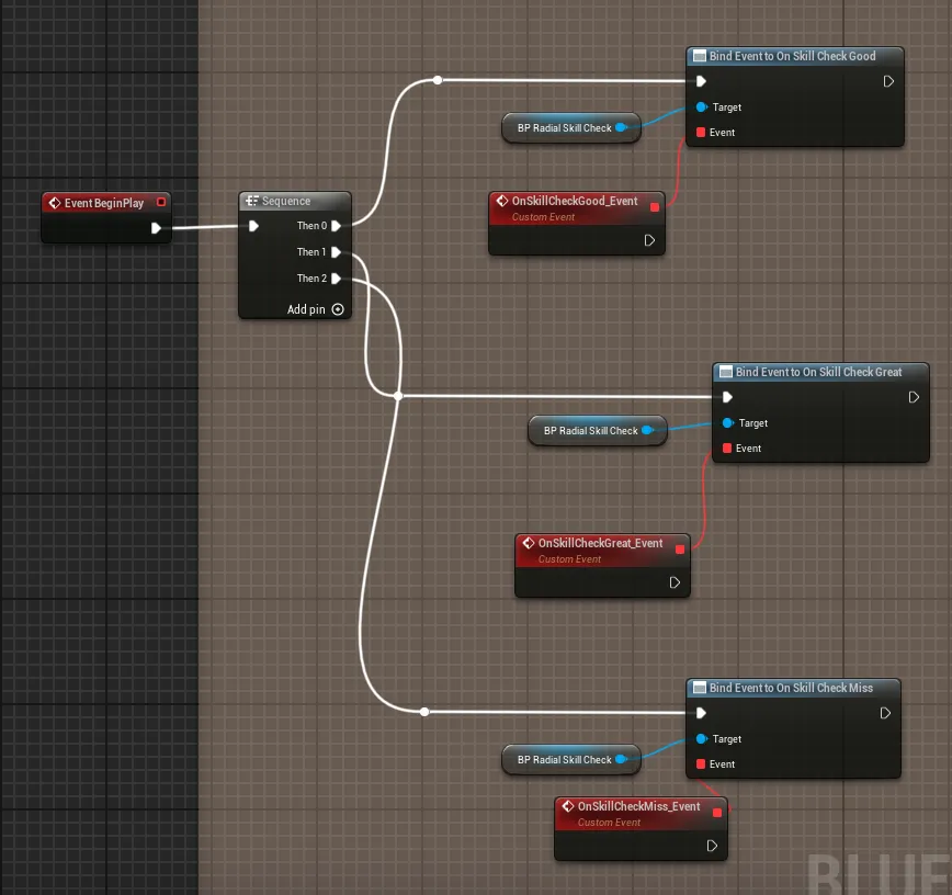 Binding the great, good, and miss events in Blueprint