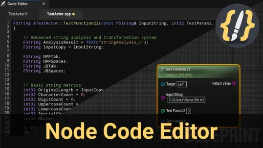 AI Node Code Editor for Unreal Engine